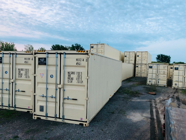 40' HIGH CUBE ONE TRIP USED WIND WATER TIGHT READY TO GO! in Storage Containers in North Bay