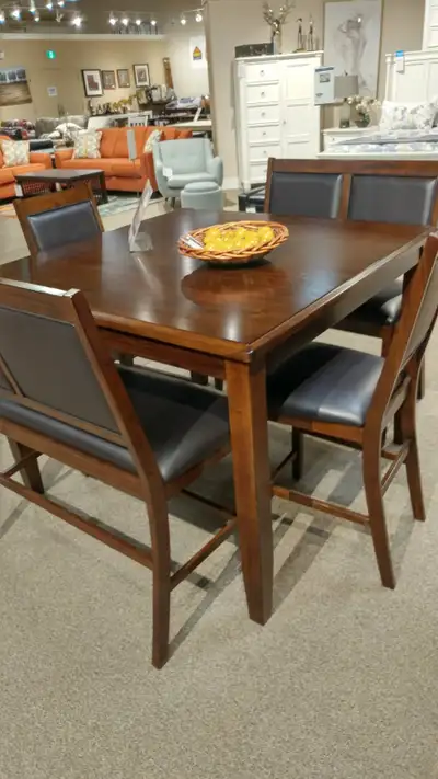 Tall table and chairs (seats 6), View more