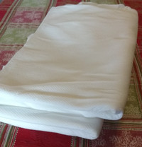 White Cotton Fabric 10 sheets for $5