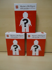 Lot of 3 LEGO Mystery Minifigure mini puzzles 126piece NEW