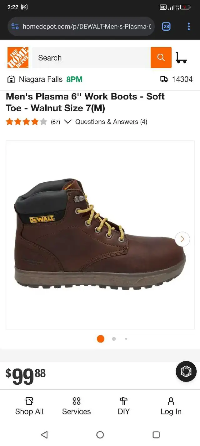 DeWalt Plasma Work Boots in Men's Shoes in City of Toronto - Image 2