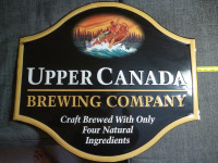 Upper Canada Brewing Company tin beer sign 25.5 x 23 inches