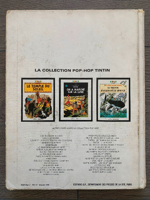 Livre Tintin Pop Hop L'ile noire dans Bandes dessinées  à Sherbrooke - Image 3