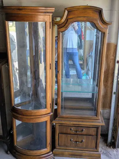 Pair of Curio Cabinets, View more