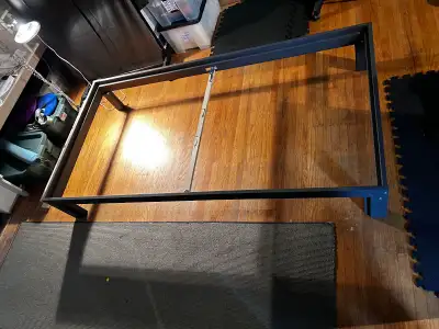 single bed frame & slats $60 never used, View more
