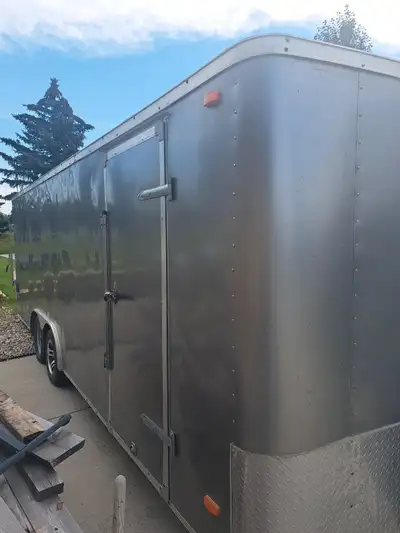 Nice enclosed 22' car hauler. A few side panels have been changed due to an unfortunate rub with a b...