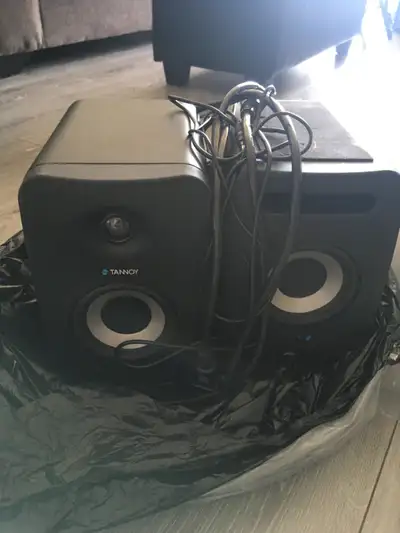 2 Tannoy 402 studio monitors (powered), View more