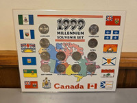 1999 Millenium Souvenir Set Canada Quarter Collection Of Months
