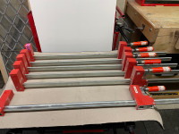6 Bessey 34 inch  clamps (K3 .531 )