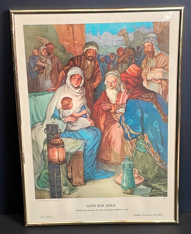 Gifts For Jesus Providence Lithograph Print Rob Hope Art in Arts & Collectibles in North Bay - Image 2