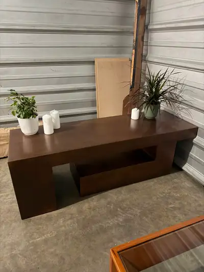 Solid copper coffee table (+matching tables), View more