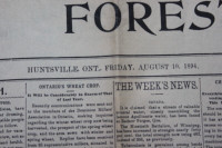 1894 Huntsville, Ontario Newspaper _VIEW OTHER ADS_