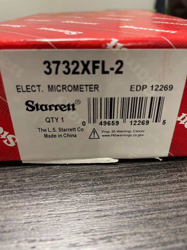 Starrett 3732XFL-2 Digital Micrometer in Hand Tools in Kitchener / Waterloo