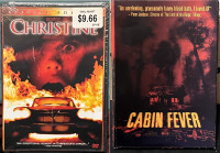 DVD Movies Christine "Special Edition" & Cabin Fever (BRAND NEW)