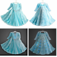 Deluxe Light Up Elsa Costume (Frozen) Disney Store (Size 9/10)