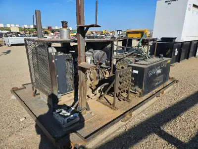 Self containedr hydraulic power pack . Heavy Duty skid mount with forklift pockets. Perkins 4 cyl tu...