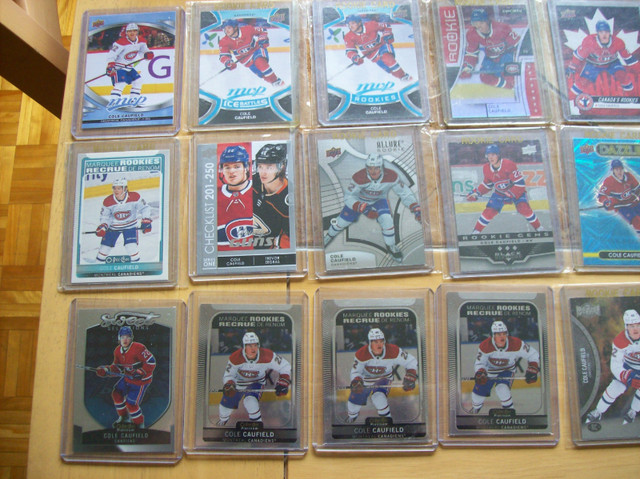 23 CARTES DE HOCKEY 23 CARDS, COLE CAUFIELD,UPPER DECK MINT CDT. dans Art et objets de collection  à Laval/Rive Nord