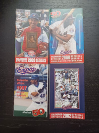 Lot 4 Montreal Expos schedules / cedules