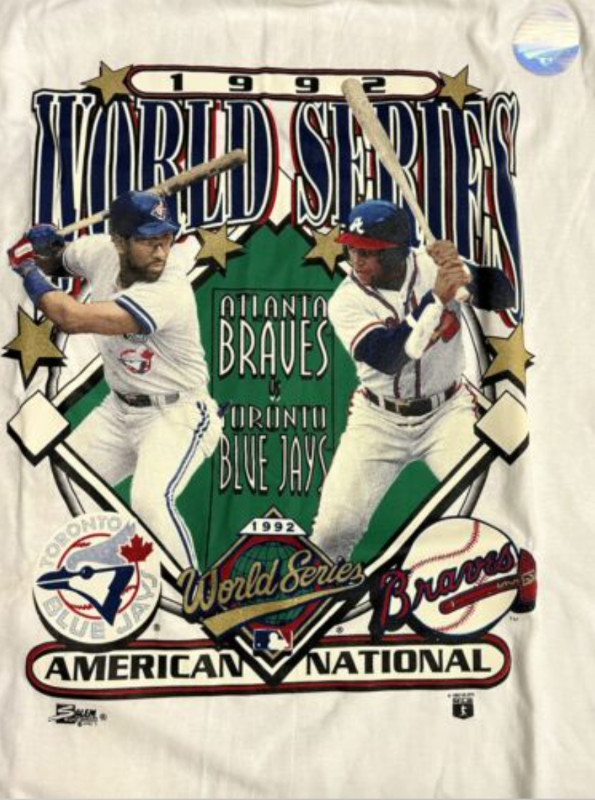 New 1992 World Series T-Shirt, Toronto Blue Jays/Atlanta Braves in Arts & Collectibles in Pembroke - Image 3