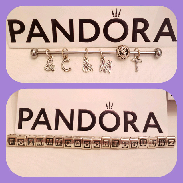 Authentic Pandora Letter Charms in Jewellery & Watches in City of Toronto