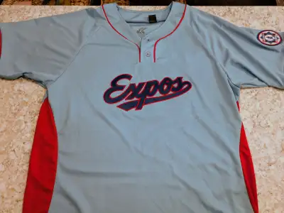 Mens XL baby blue Expos jersey - like new condition - $20