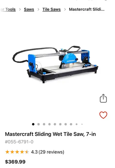 Wet Tile Saw *Brand New in Box*, View more