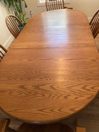 Solid Oak Dining room table