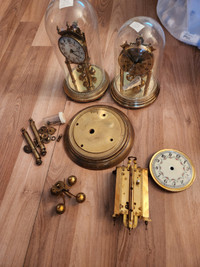 3 not working glass brass anniversary clocks