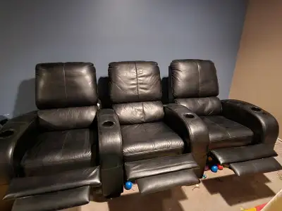 3-Seat Theatre Recliner for sale, View more