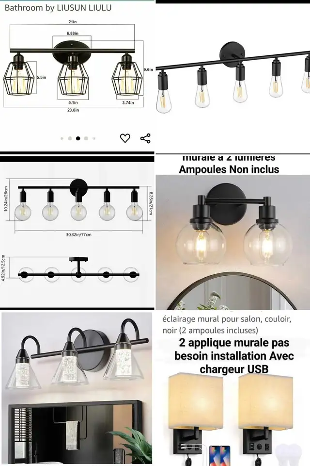 Neuf; Plusieurs lumières plafonnier suspendu ou applique murale in Indoor Lighting & Fans in City of Montréal - Image 4