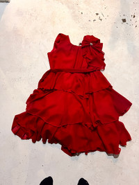 Youth size 12 dress red, junior bridesmaid 
