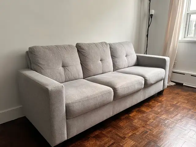 Structube Erin 3-Seater Sofa - Light Grey in Couches & Futons in City of Toronto - Image 4