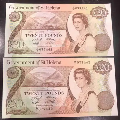 Bills St Helena $20 L Consecutive, View more