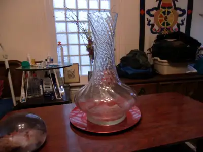 LARGE GLASS VASE, View more