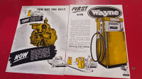 RARE 1952 WAYNE GAS FUEL PUMPS VINTAGE ORIGINAL AD - CLASSIC 50S
