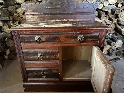 Antique wash stand, View more