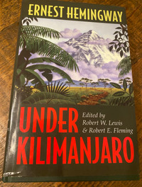 Under Kilimanjaro Hemingway 