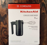 KitchenAid 7 Speed Cordless Hand Mixer ( Brand New ) 