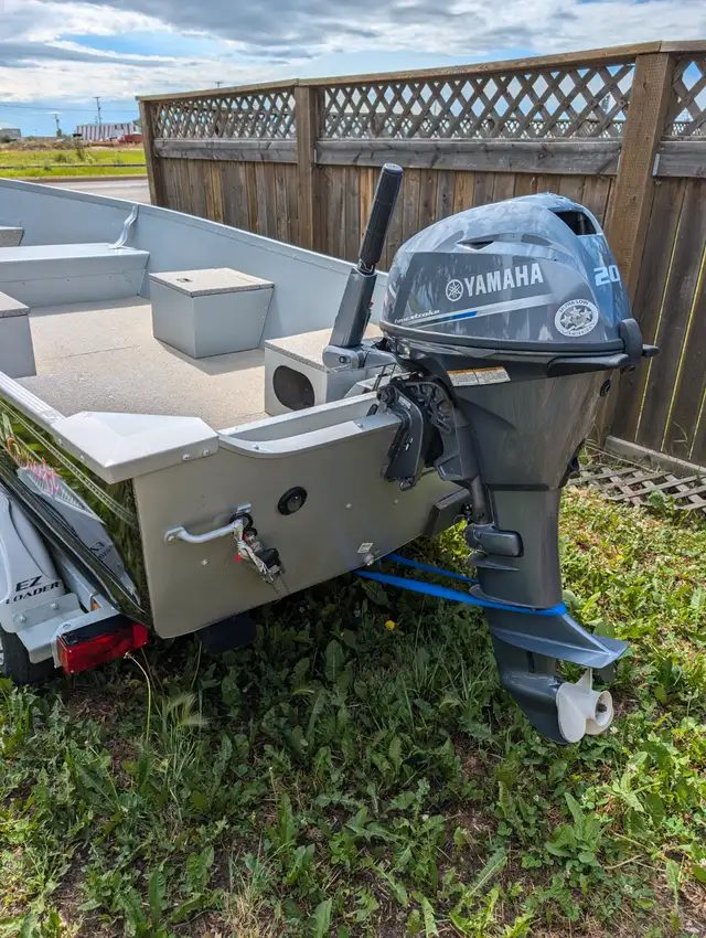 !!!SOLD!!!    14' FISHING/UTILITY BOAT, OUTBOARD MOTOR & TRAILER in Powerboats & Motorboats in Lloydminster - Image 8
