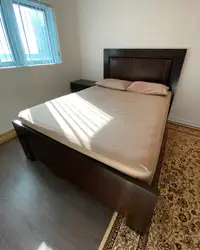Queen Bed frame with box spring