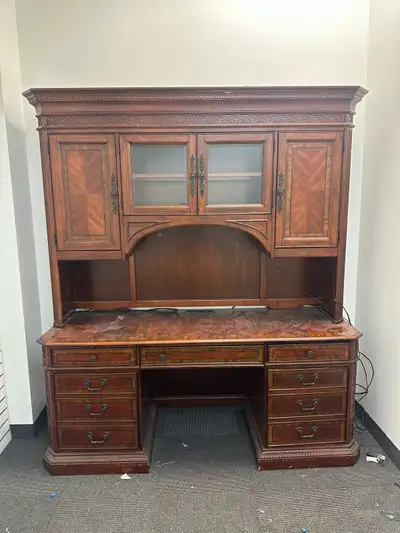 Executive Desk with Hutch, View more