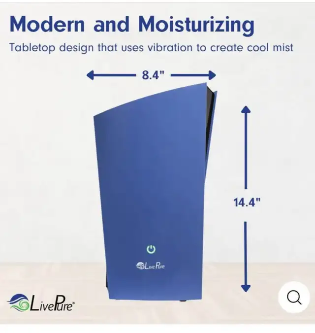 New Hunter LivePure Cool Mist Ultrasonic Humidifier in Other in Kitchener / Waterloo - Image 3
