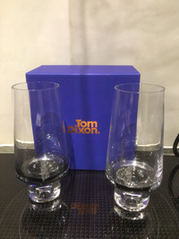 Deux verres Tom Dixon Tank high ball glasses
