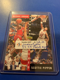 1993-94 UD Scoring Threats Jordan Pippen #62 Showcase 267