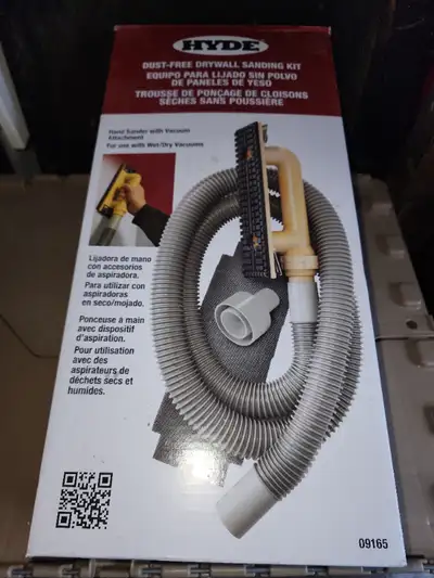 Hyde Dust Free Drywall Sanding Kit Hand Sander Vacuum Attachment, View more