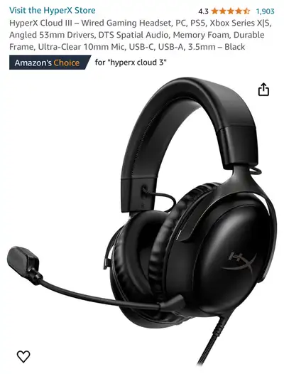 Hyperx cloud 3 (wired and wireless)