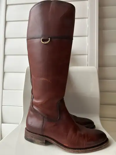 Frye Riding Boots D Ring woman size 10, View more