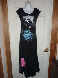 Vintage Rock N Roll T-Shirt Dress - Made in Canada Artisan Piece