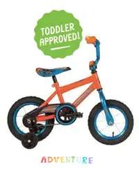 12” Toddler Bike with Removable Training Wheels     