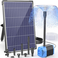 Solar Fountain Pump with Adjustable Flow Rate - Perfect for Pond